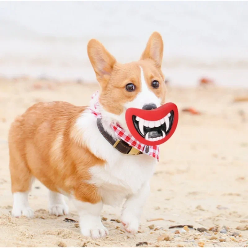 Dog Toys Molar Durable Safe Funny Squeak Dog Toys Devil\'s Lip Sound Dog Playing Chewing Puppy Make Your Dog Chewing Happy