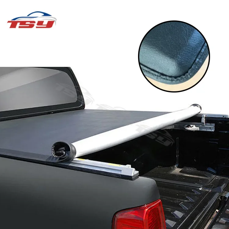 PVC Material Premium Strong Lock With Logo Soft Roll up TONNEAU COVER