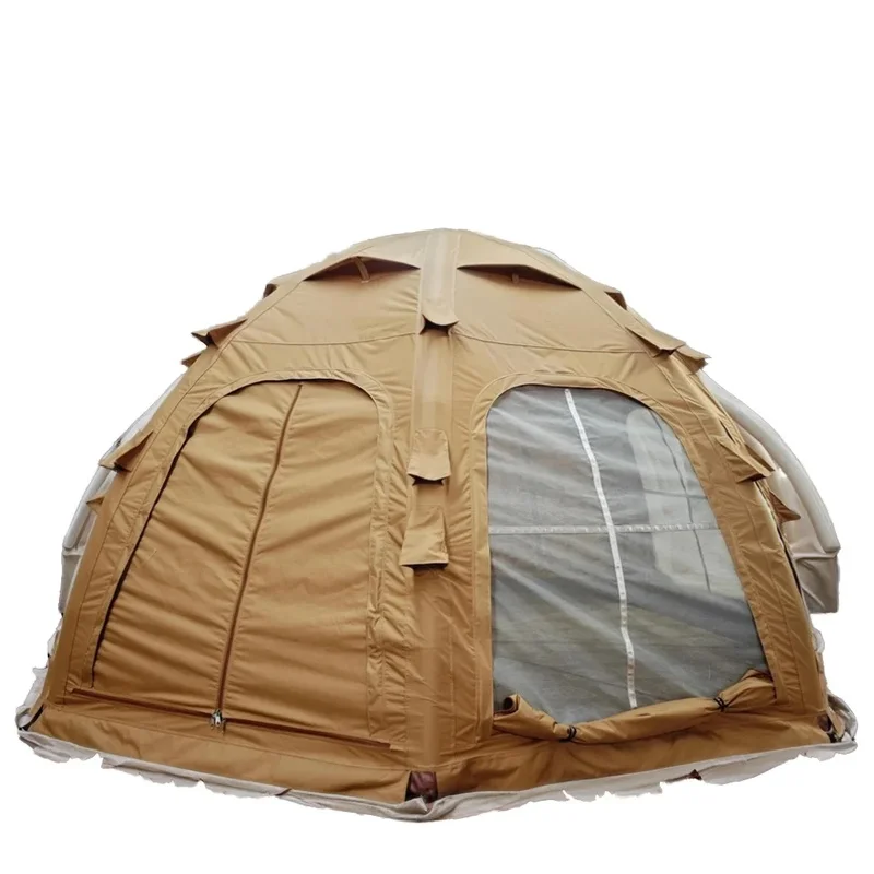 Windproof Waterproof All Weather Portable Easy Setup Family Inflatable Tent Family Camping