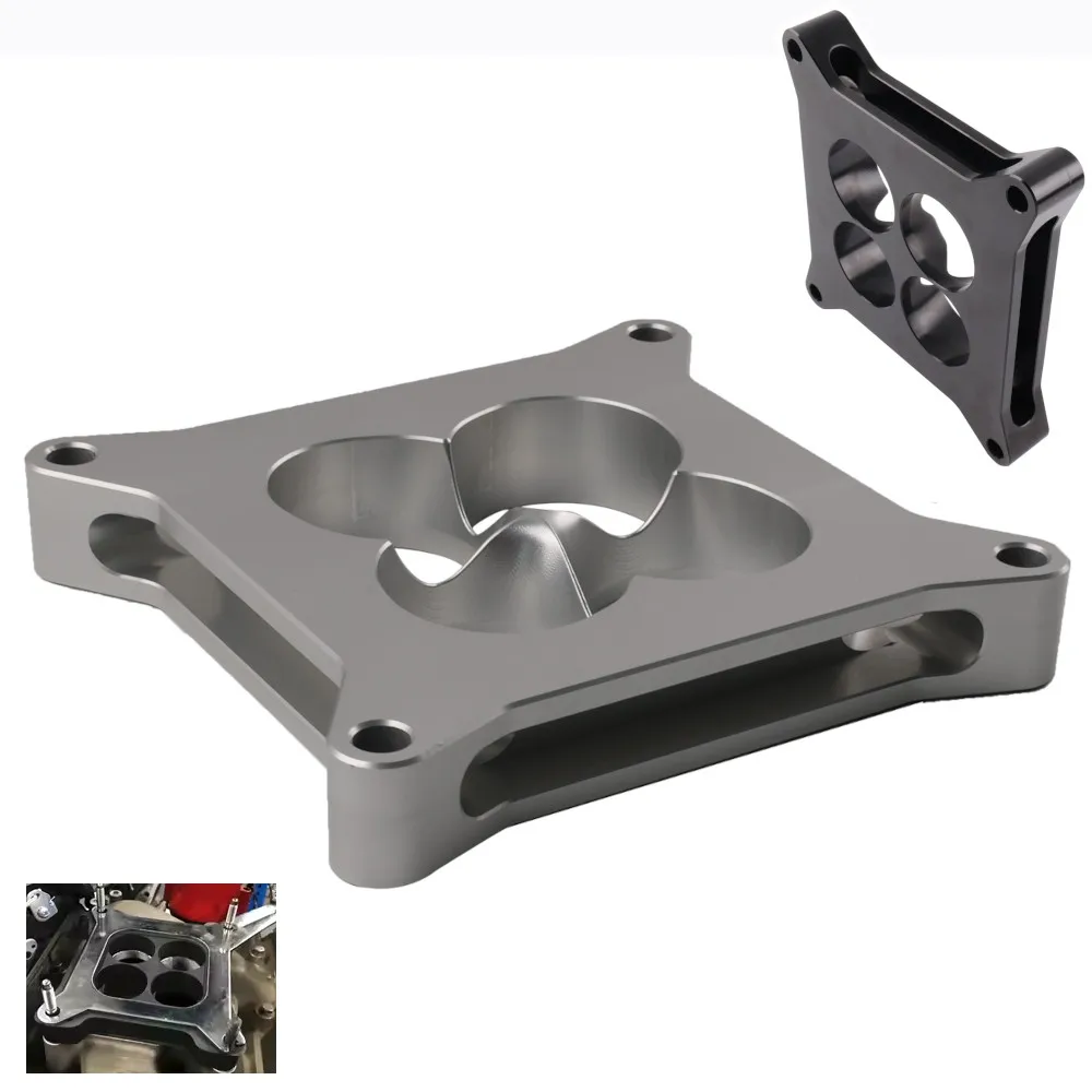For Chevy 4-Port 4150 Series CNC Machined Aluminum Carb Spacer (1