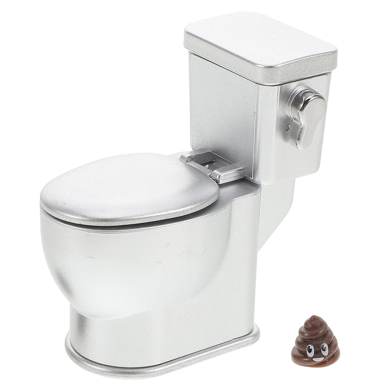 

Miniature Toilet Small Rustic Color Mini Flush Toilet Decoration Dollhouse Furniture Accessory for Photography Display