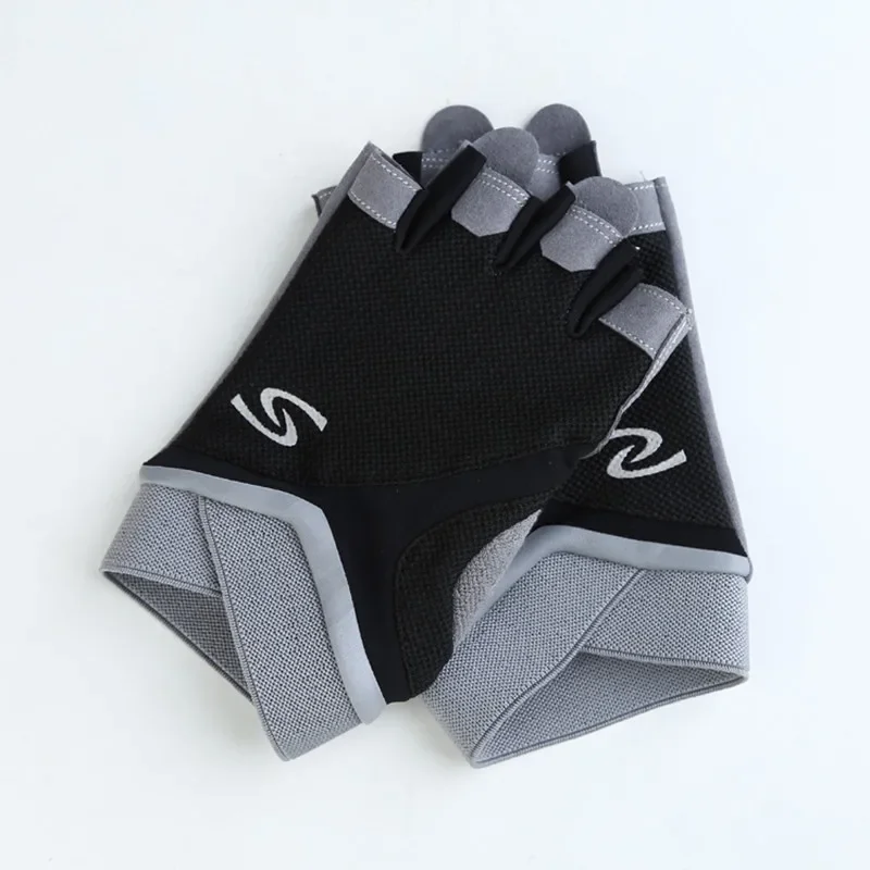 Professional Gym Dumbbells Gloves Half Finger Fitness Anti-Slip Hand Grip Women Men Breathable Cycling Bicycle Fingerless Gloves