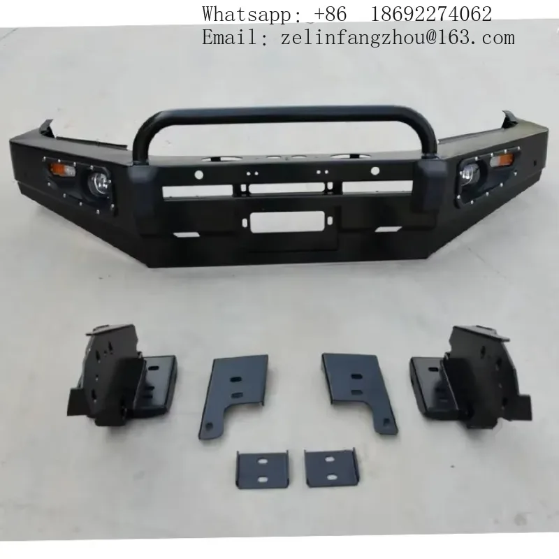 New Condition Front Bumper Bodykit Hilux Revo 2015+ Auto Spare Parts Fog Light Cut-Outs Made China Steel Car 4X4 Upgrade