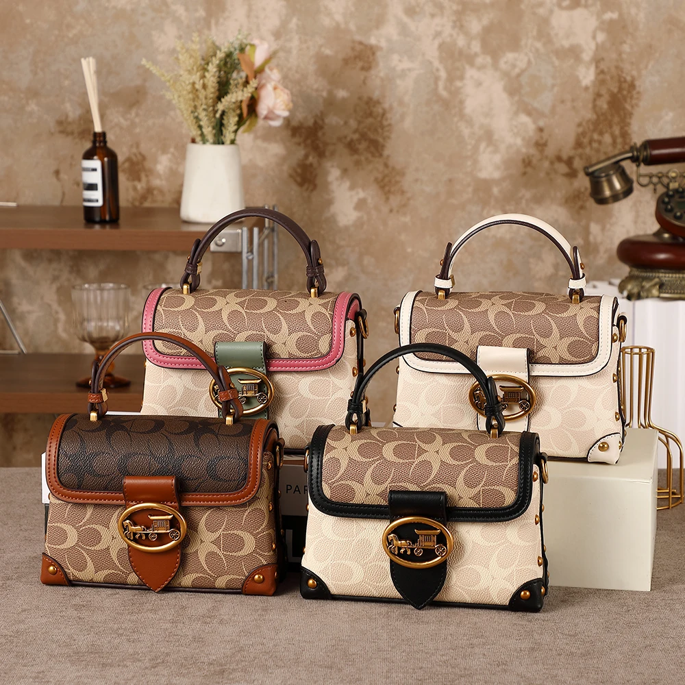 

Ladies' handbag 2026 trendy new designer contrasting color fashion high-end sense single shoulder crossbody bag handbag