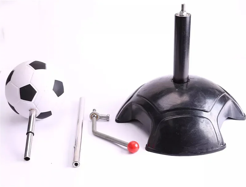 Children Soccer Training  Football  Ball Control Shoot Assistance Steel Set Rotate Exercise Equipment Tool
