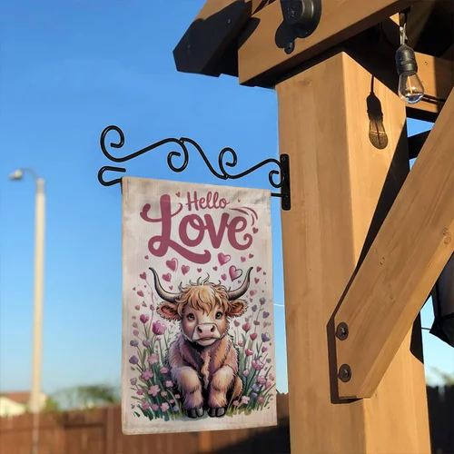 Valentine Cat Couple Garden Flag Love Heart Kitten Outdoor Yard House Decor IIX yyi