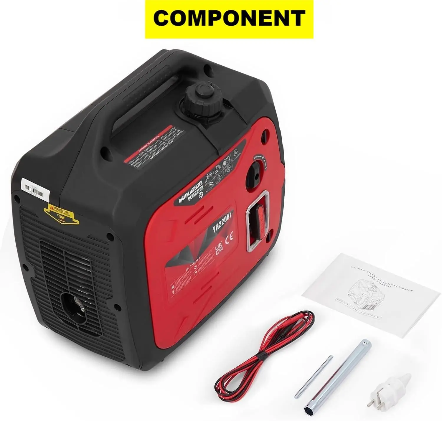 2000W Power Gasoline Generator, Variable Frequency Generators| Extremely Quiet Waterproof Suitable for Outdoor, Camping, Camping