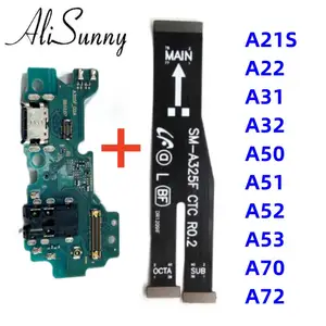 Bilashmart Charging USB Port+ Main Board Flex Cable SamSung A21S A22 A31 A32 A50 A51 A52 A53 A70 A72 A536B Dock Connector MotherBoard