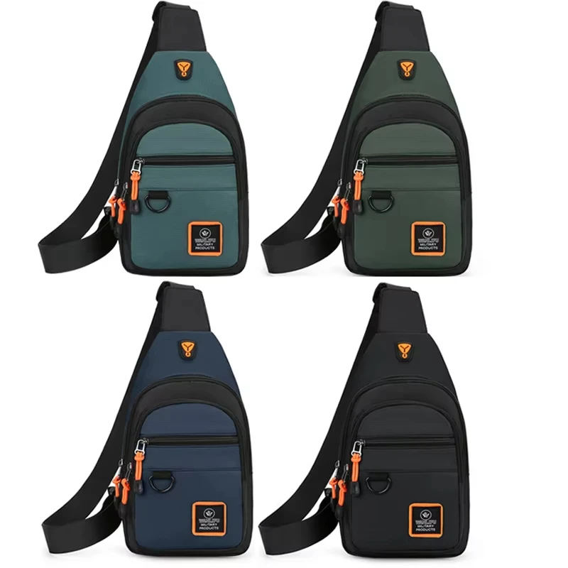 Men's Leisure Outdoor Hiking Bike Shoulder Bag Waterproof Sports Crossbody Bag Travel Backpack Men's Chest Bag Shoulder Bag view 5
