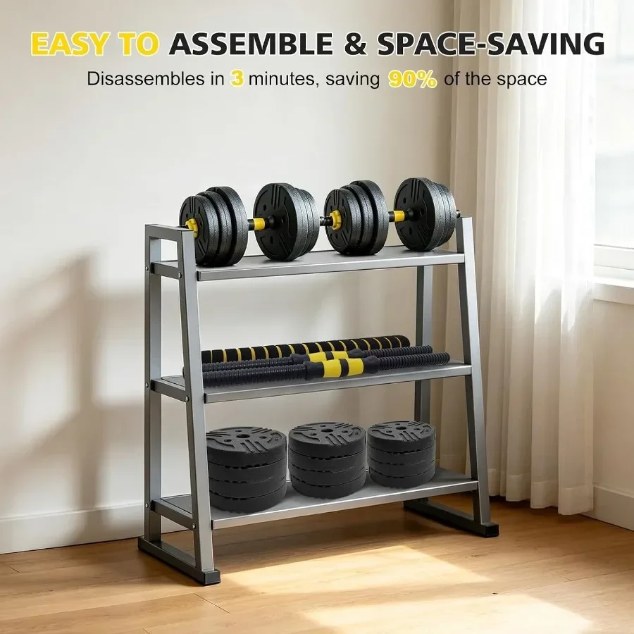 Adjustable Dumbbells Set, Free Weight Set with Connector