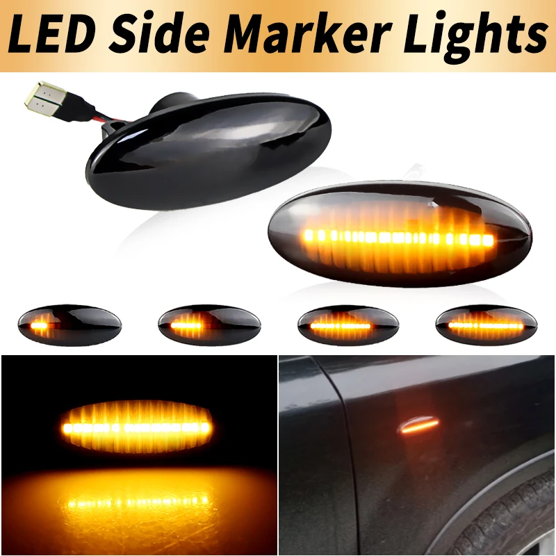 2PCS LED Side Marker Light Canbus For Nissan Cube 08- Evalia 10- Leaf 10-12 Micra 09- Note 06- NP300 Navara 14- Turn Signal Lamp