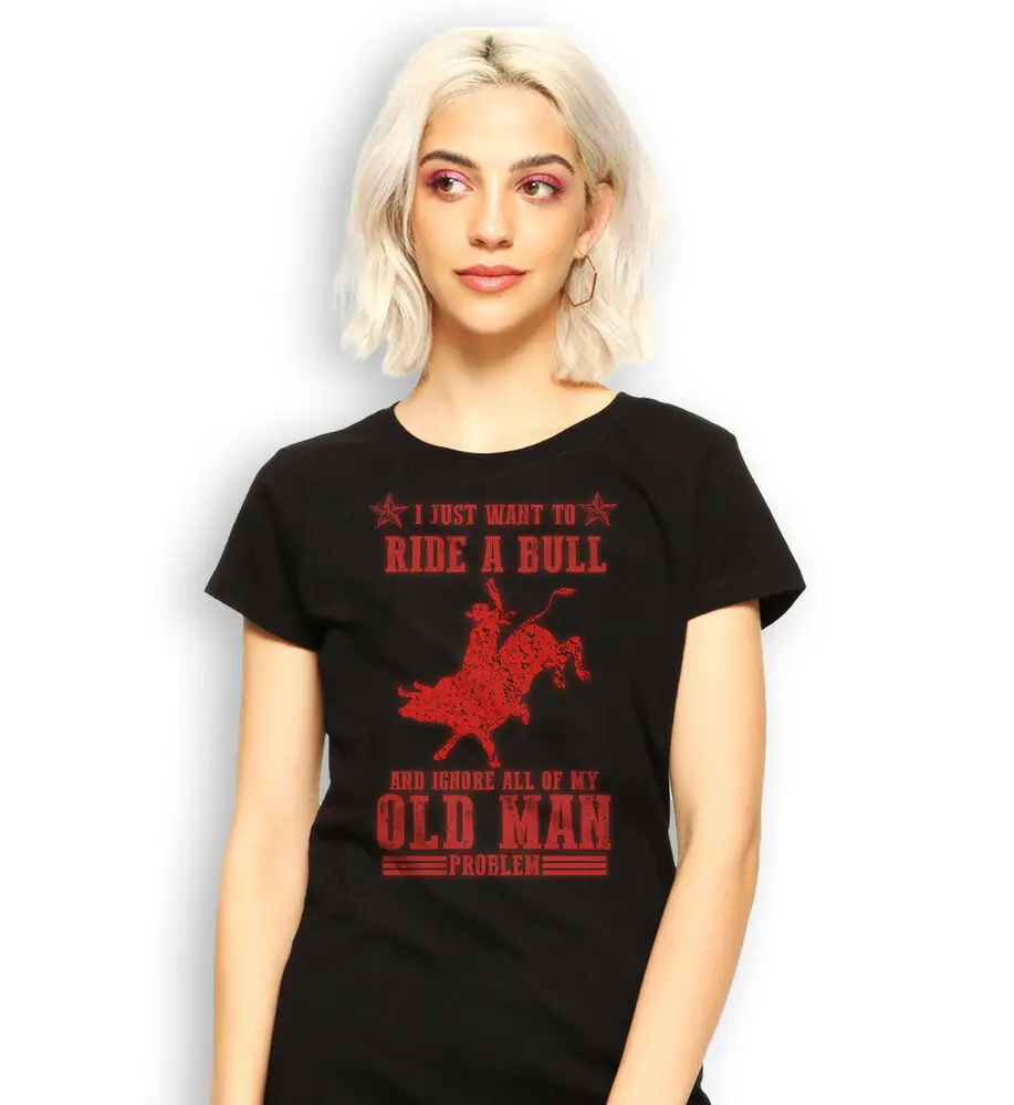 I Just Want To Ride A Bull T-shirt, Cowboy Western Shirt, Bull Riding Tee