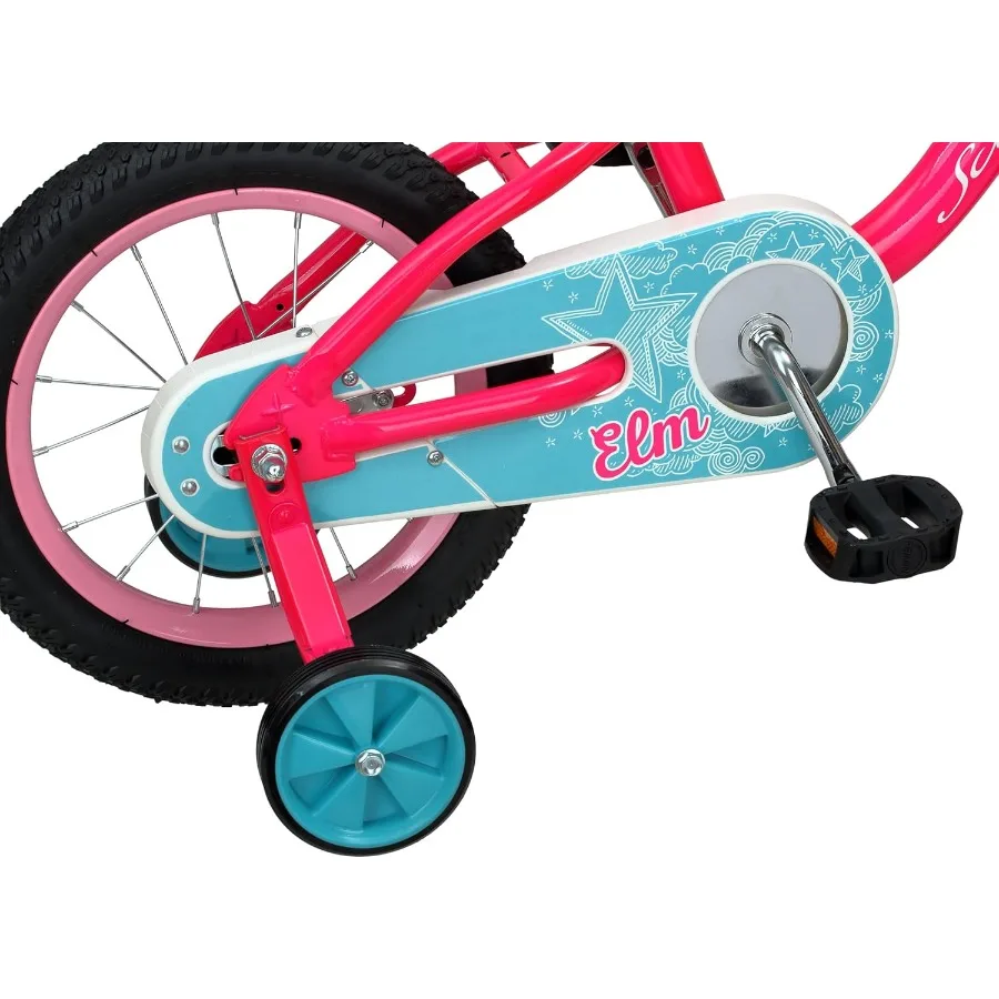 14 Inch Bike for Kids Ages 8-13, Black, Blue, Red, Teal, Pink or Purple, SmartStart Ergonomic Design, Adjustable Seat Grows with