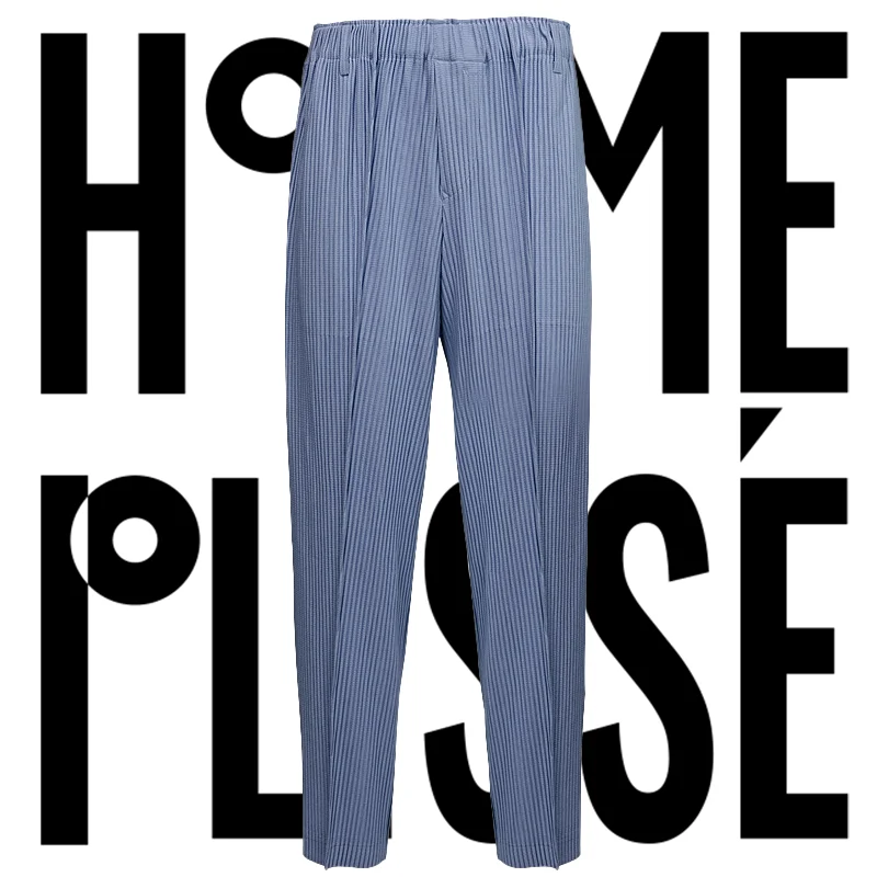 Pleats 2024 New Spring Men's Pleated Casual Pants Fashion Simple And Versatile Pleated Sports Pants Male Men Clothing