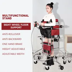 Adult Standing Rehabilitative Walk Support Aluminum Alloy Folding Walking Aid The Disable Hemiplegia Training Walker