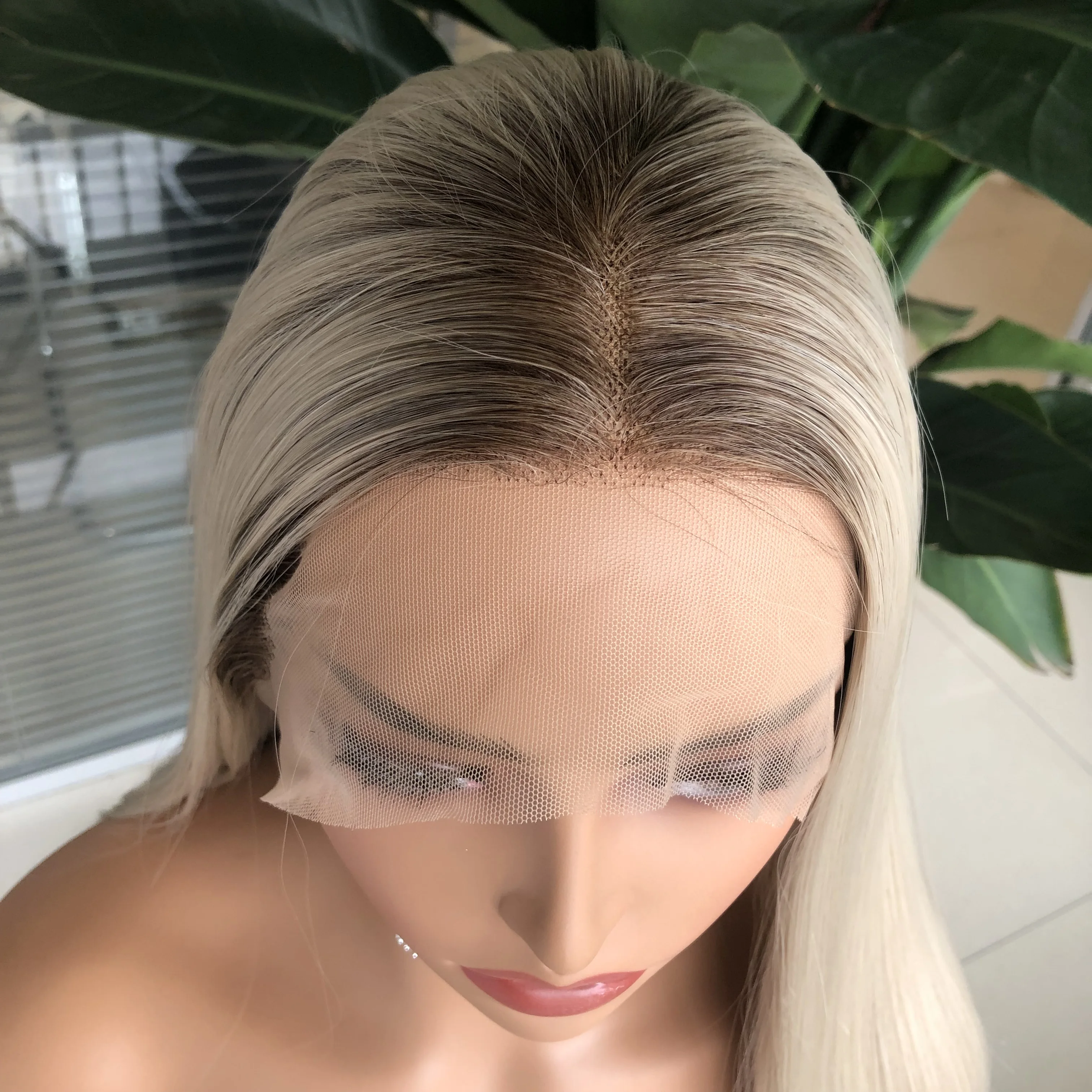 بيرناردو الاصطناعية الدانتيل شعر مستعار أمامي الذهبي براون مستقيم طويل للنساء السود شعر الطفل مقاومة للحرارة منزوع ارتداء اليومي الباروكات