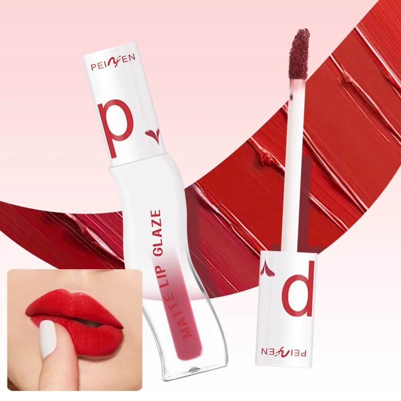 Langanhaltender, feuchtigkeitsspendender, matter Lippenstift – mattierter Lippenstift, wasserfest, schweißfest und klebend für die Tasse, ideales Weihnachtsgeschenk