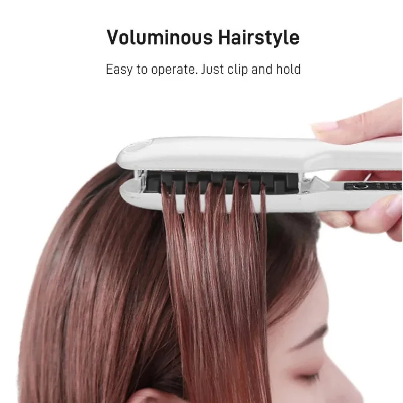 【US/EU Plug】 Women's 3D Ceramic Heating Negative Ion Curler Four Temperature Adjustable Power-off Protection Curling Iron