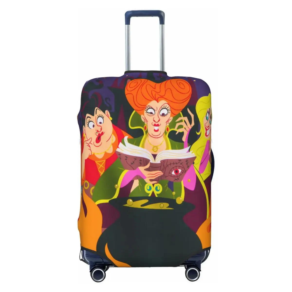 

Hocus Pocus Sanderson Sisters Suitcase Cover Washable Horror Movie Luggage Protective Covers for 18-32 inch