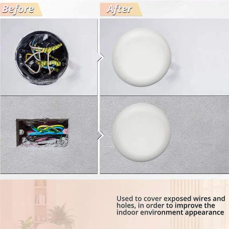 SOFT-CP3540 White Ceiling Box Cover Plate For 3.5-4