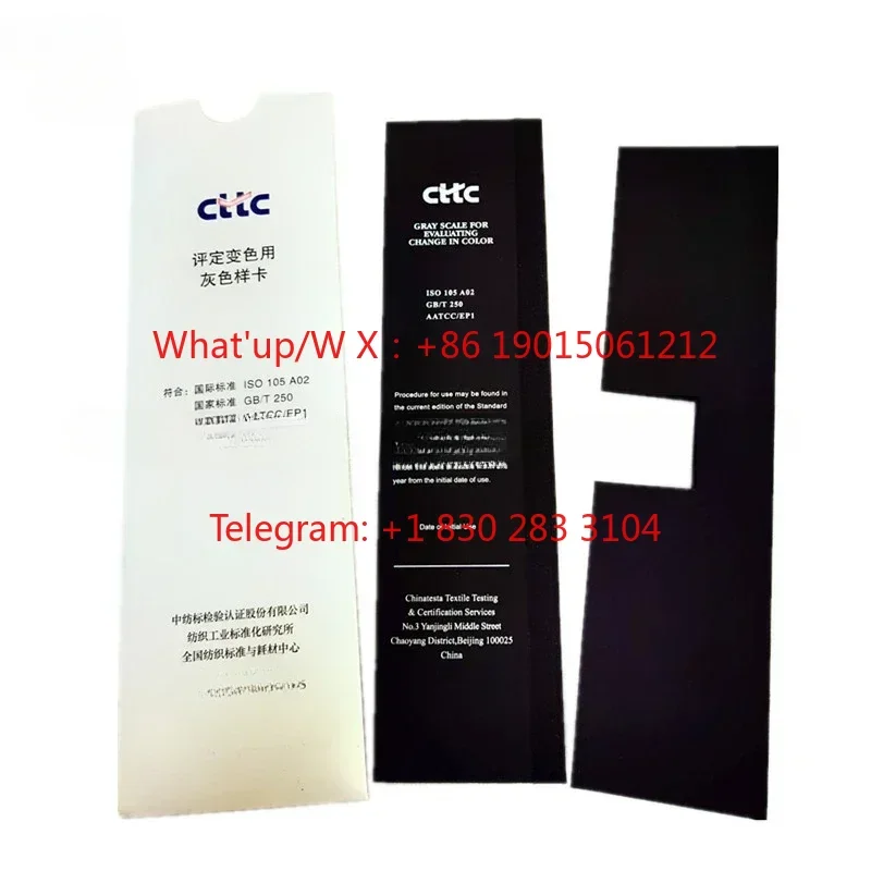 Product CTTC Gray Scale For Evaluating Change In Color ISO 105 A02 Used to Assess Discoloration