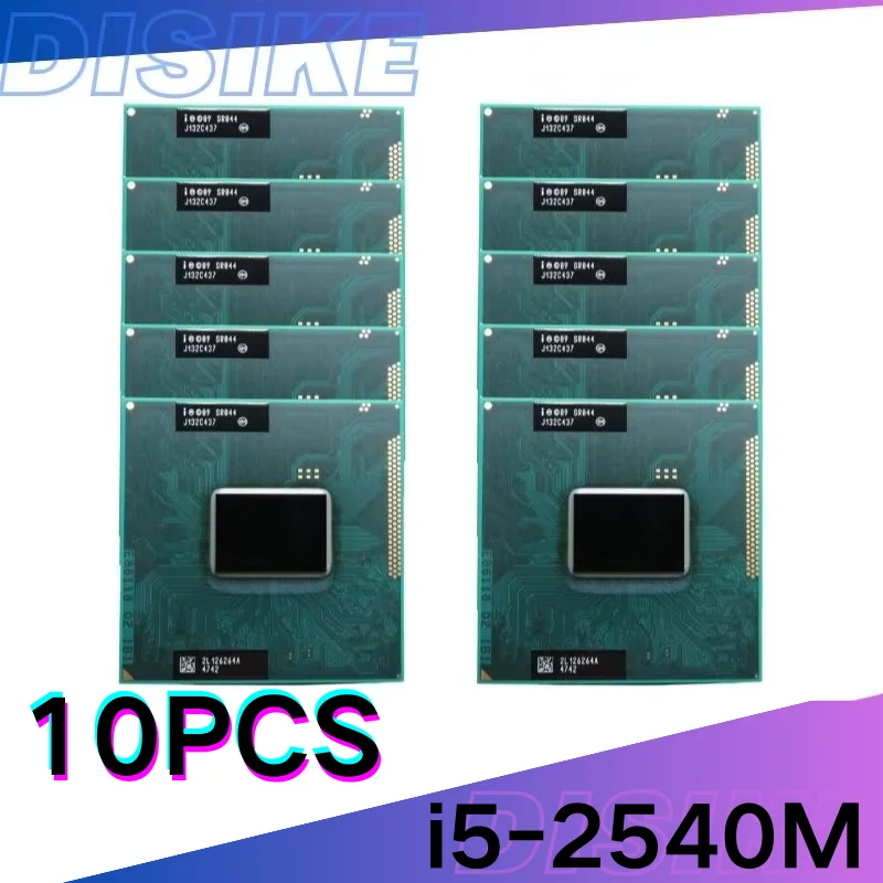 10PCS i5-2540M i5 2540M SR044 2.6GHz Dual-Core Socket G2 / rPGA988B