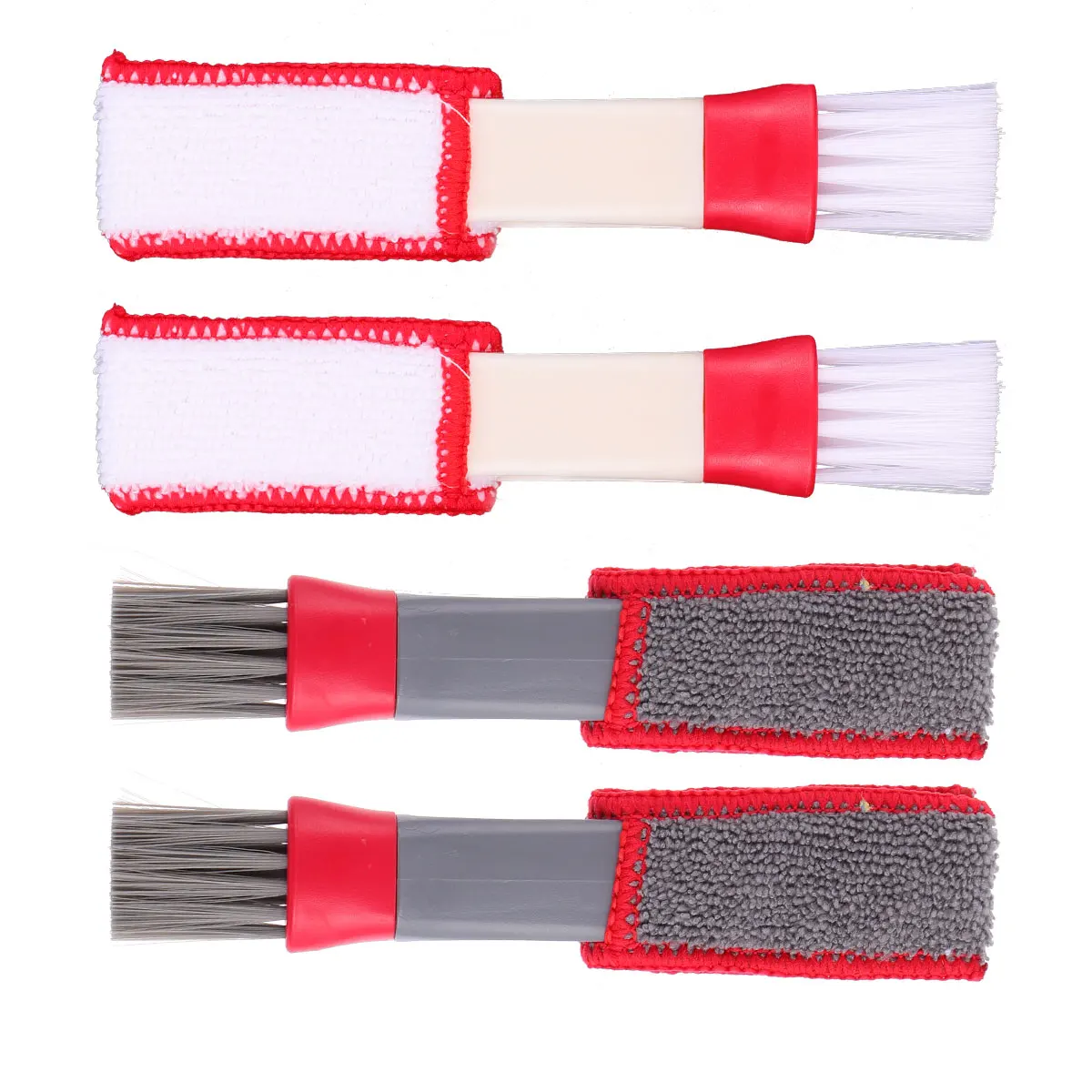 

4Pcs Cleaning Brush for Car Air Vent Conditioner Mini Duster Removable Microfiber Cloth Blinds Keyboard Shutter Straw Dust