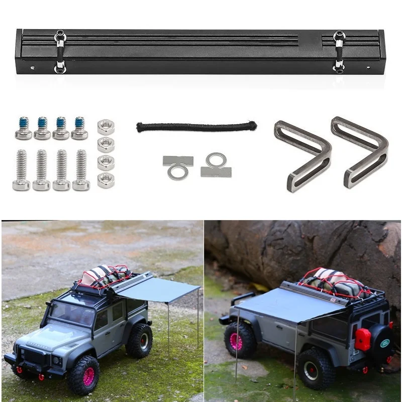 

1/18 RC Car Roof Top Tent Shade Awning for Traxxas TRX4M - Waterproof Sun Canopy, Camping Accessory, Crawler Upgrade Part