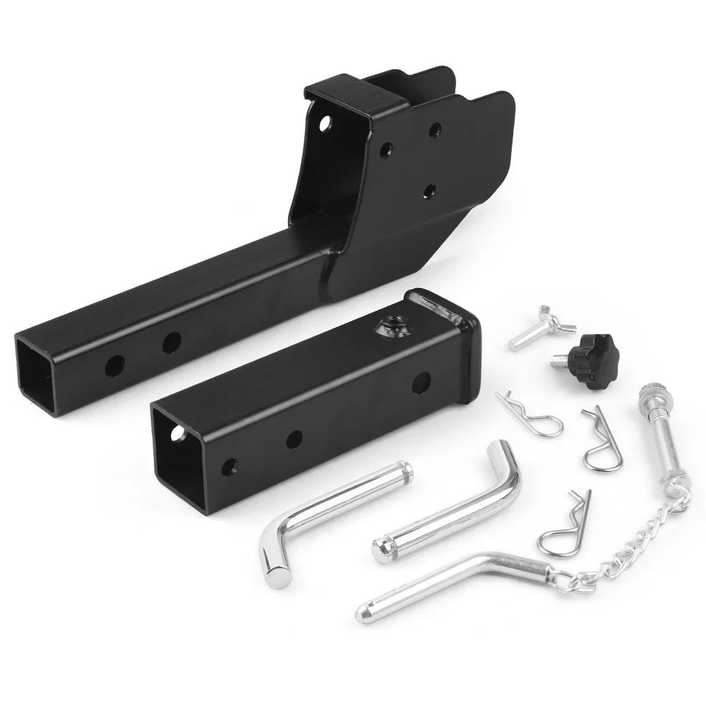 Folding Cargo Carrier Adapter For 2 Inch Trailer Hitches Mount Shank Foldable Adapter, Weight Capacity: 500lbs