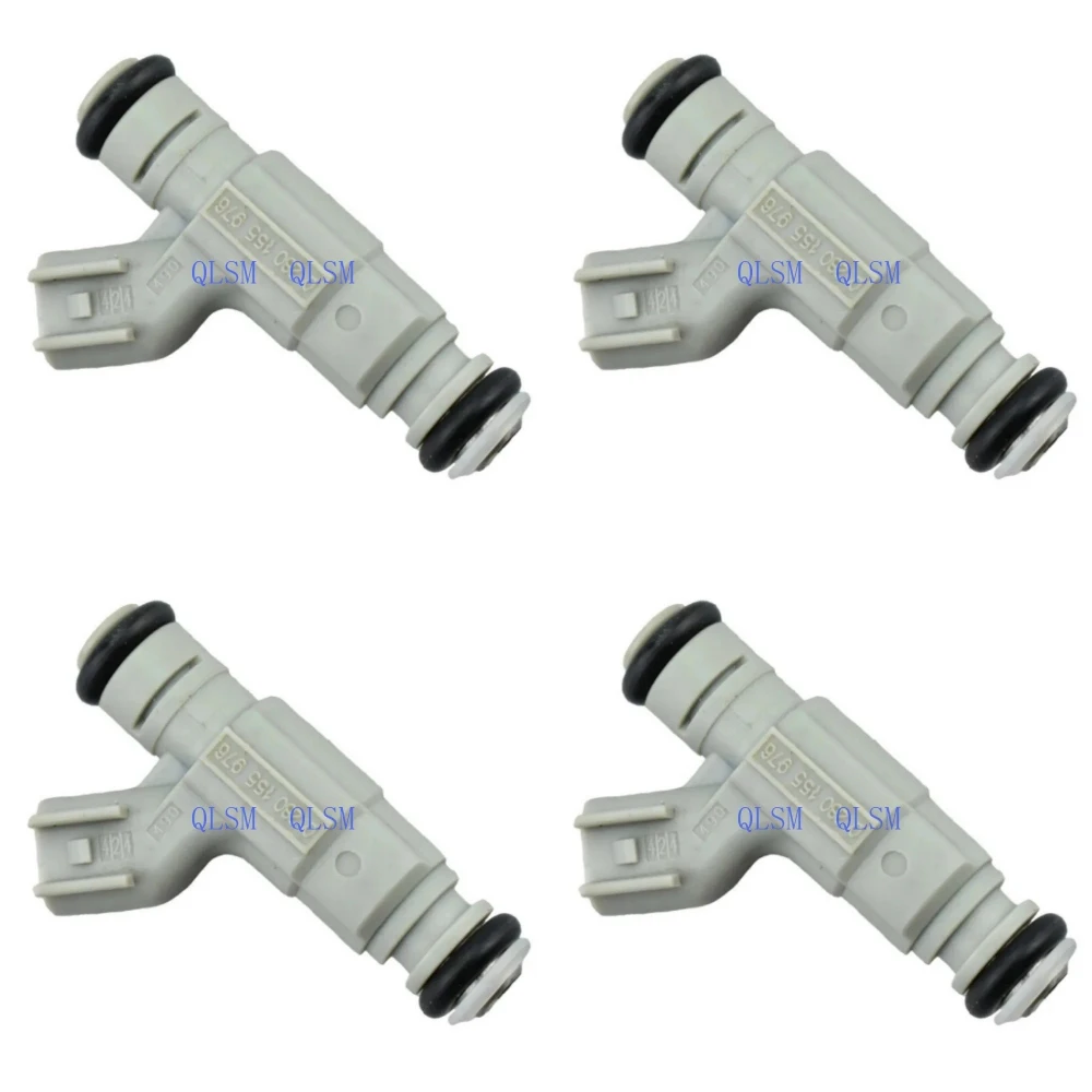 

4PCS FUEL INJECTOR FOR CHRYSLER DODGE PT CRUISER NEON R/T 2.4 0280155976 04891345AA Premium Car Accessories