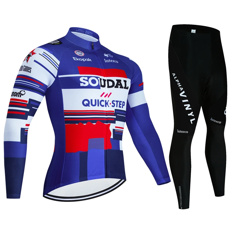 

2025 Team Autumn Cycling Jersey Set Bicycle Sportwear MTB Maillot Ropa Ciclismo Road Bike Uniform Long Sleeve Bicicleta Clothing