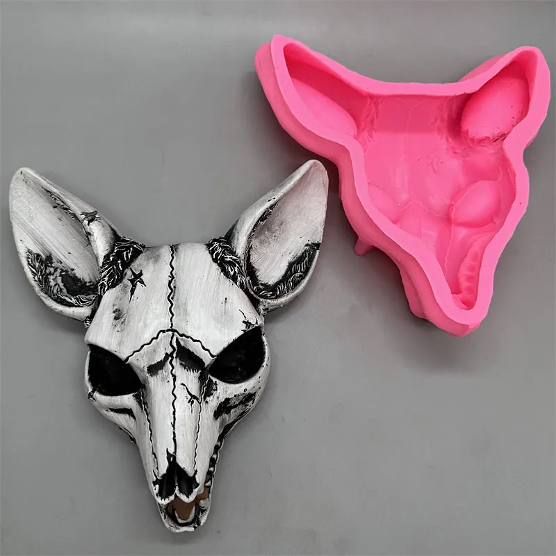New Product! Silicone Mold Nordic Style Fox Head Used to Make Gypsum Resin Cement Handicrafts Ornaments