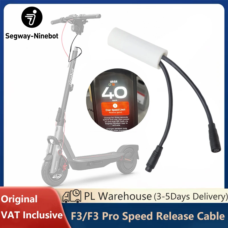 Schnellverschlusskabel für Ninebot von Segway F3E/F3D/F3ProE/F3ProD Elektroroller 40 km/h Fahrgeschwindigkeits-Entsperrkabel PL Lagerbestand Kostenloser Versand