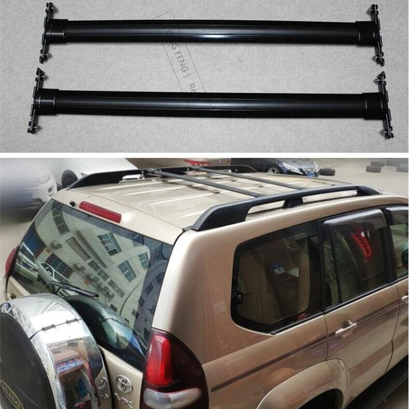 Cross Bar Roof Rack For TOYOTA LAND CRUISER PRADO FJ120 LC120 2003-2009 High Quality Rails Luggage Carrier Bars Top Rail Boxe