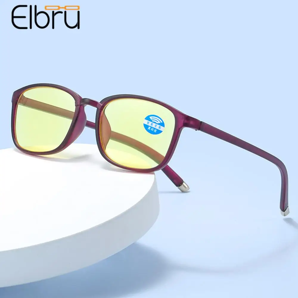 

Elbru TR90 Intelligent Zoom Reading Glasses Automatically Adjust Reading Glasses Anti-blue Light Night Vision Presbyopic Eyewear