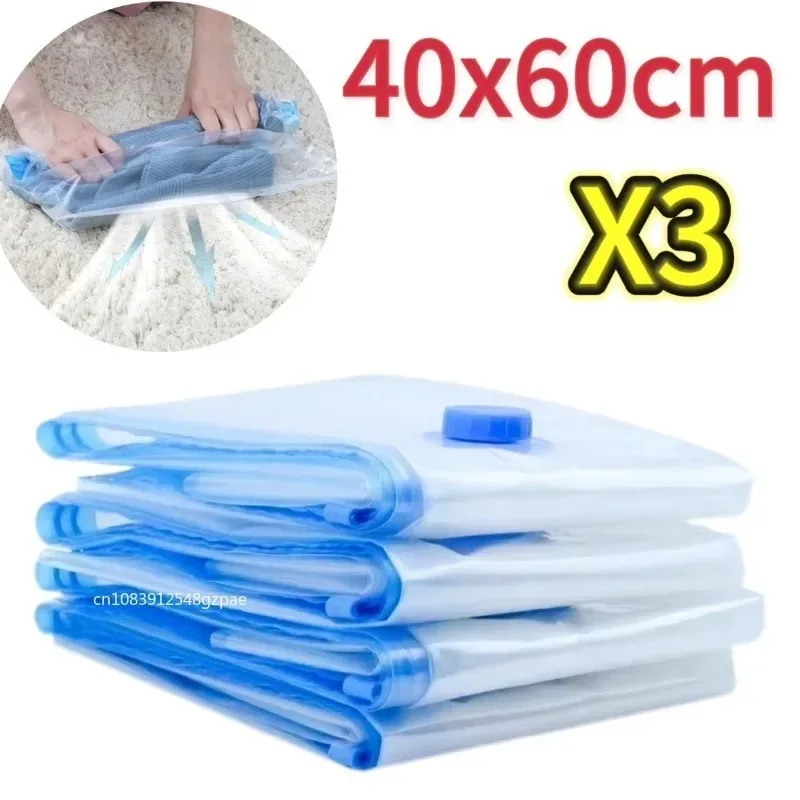 NIEUWE 3/5PCS Vacuüm Opbergzakken voor Kleding, Beddengoed, Ruimtebesparende Zakken Opslag Vacuüm Seal Pakket, gecomprimeerd Organizer Bag
