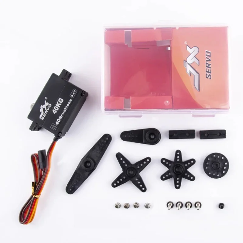 JX B40 40 كجم 8.4 فولت بدون فرش عزم دوران عالي جسم قصير أجهزة معدنية كاملة 1/8 1/10 جهاز تحكم عن بعد للسيارة RC #4