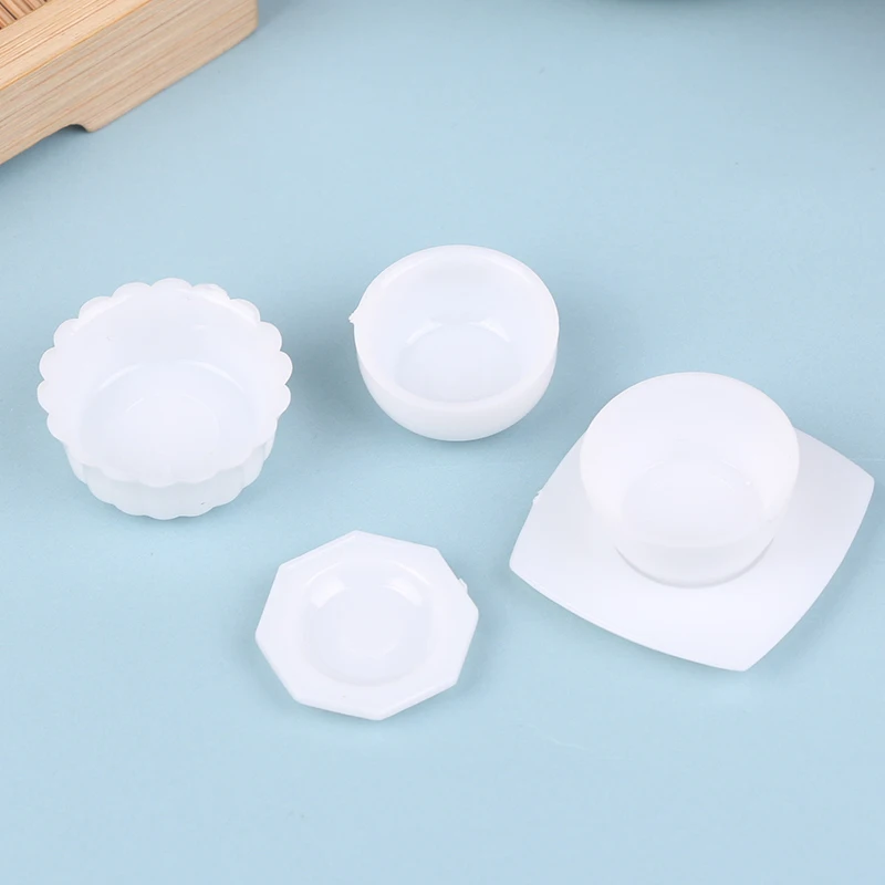 33 unids/set casa de muñecas bandejas en miniatura platos muñeca Mini comida platos blancos vajilla cocina accesorio de juguete