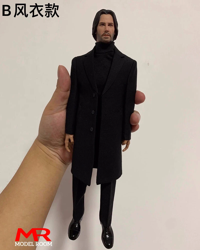 Toy center 1/6 Scale Male Turtleneck Sweater Coat Pants Belt Shoes Clothes Model Fit 12\'\' AT020 BD001 Soldier Action Figure Body
