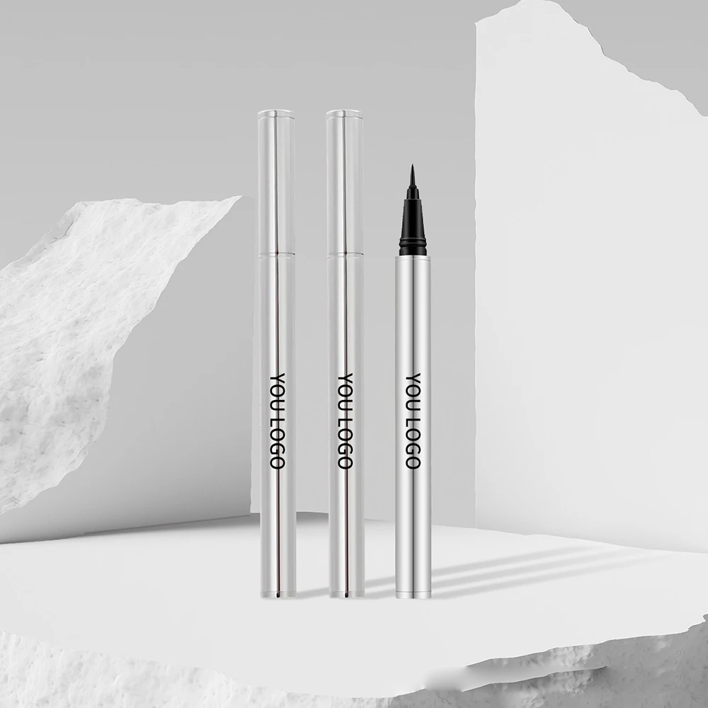 2colors Liquid Eyeliner Private Label Wholesale Smooth Vegan Smudge-proof Waterproof Long-lasting Quick-drying Custom Makeup