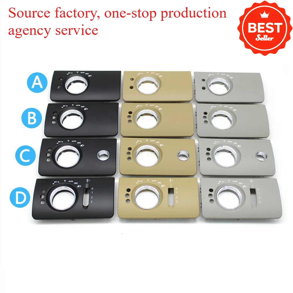 

1LHD салон автомобиля, передняя левая фара, переключатель, накладка, замена для Mercedes Benz W164 X164 MLGL 300 350 450 500 2005-2011