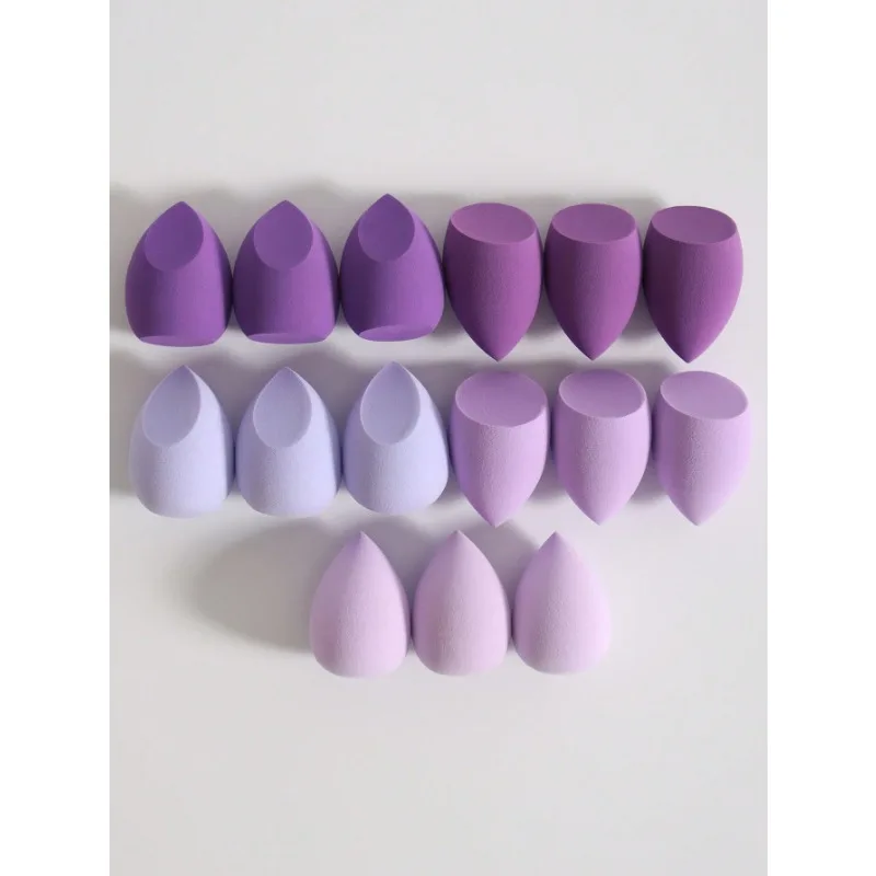 15 stücke zufällig farbig geformte Beauty-Mixer, Make-up-Schwamm für Creme oder Puder Make-up Latex-frei trocken und nass verwenden
