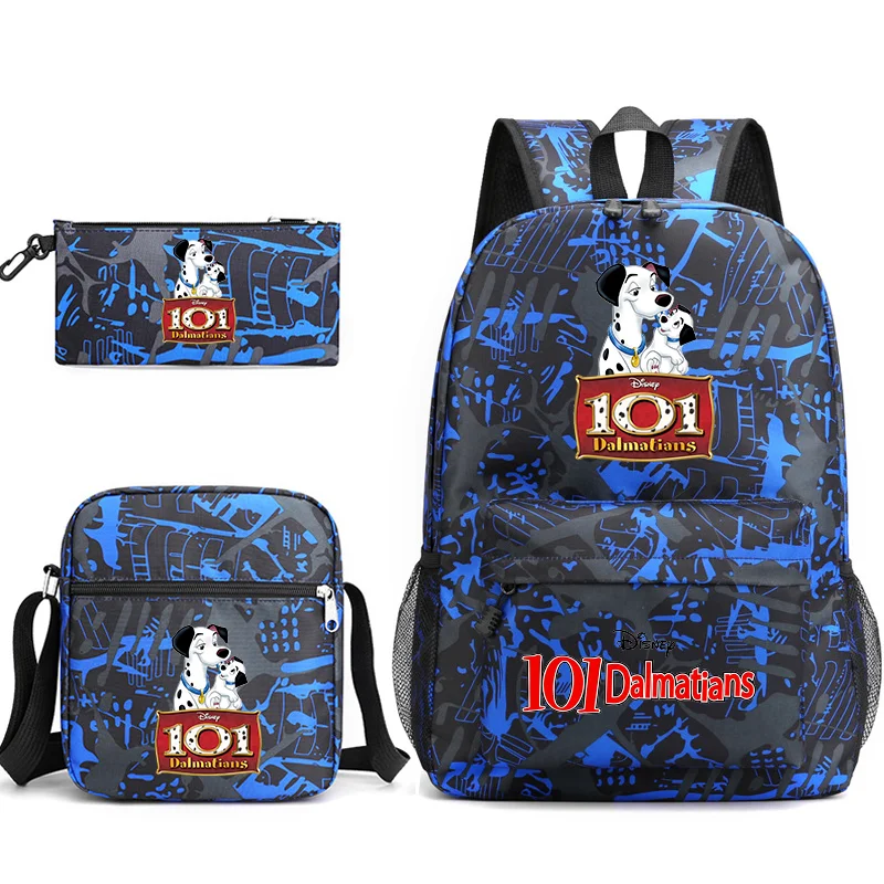 3Pcs Disney 101 Dalmatians Shoulder Bag Daily Travel Backpacks Mochilas Bookbag Set Kids Backpack Boy Girl School bags