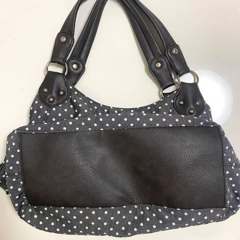 Modieuze Vintage Messenger Bags Nieuwe Polka Dot Handtas Koreaanse stijl Grote capaciteit Tassen Veelzijdige Comfortabele Casual Tassen