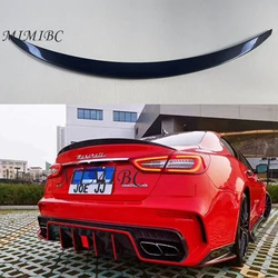 FOR Maserati Quattroporte P style Car Styling Carbon Fiber FRP Rear Spoiler Trunk Wing 2013-2018