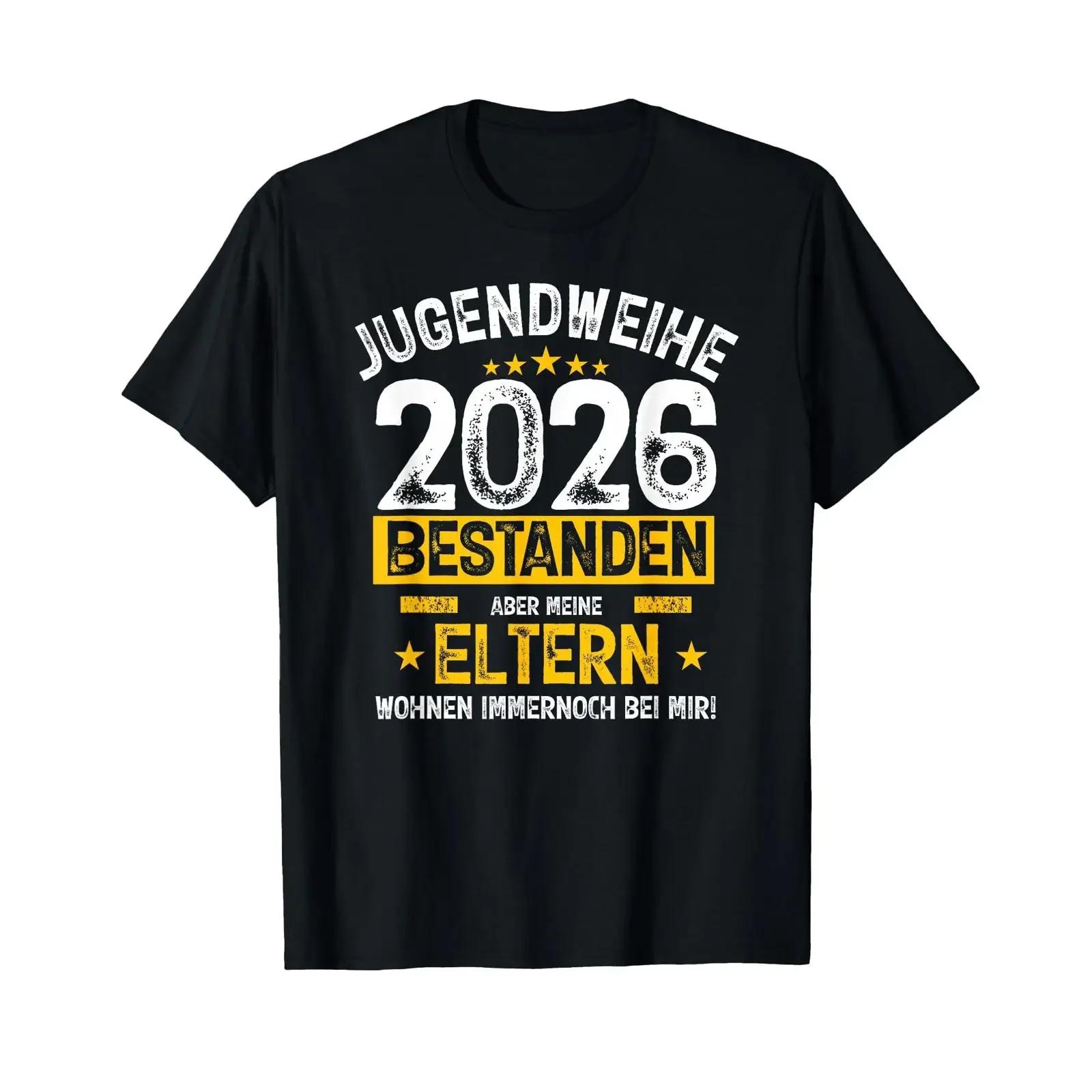 Jugendweihe 2026 Funny Saying Passed T Shirt vintage Washed streetwear Stretched Top For Everyday Wear Soft Breathable fashion