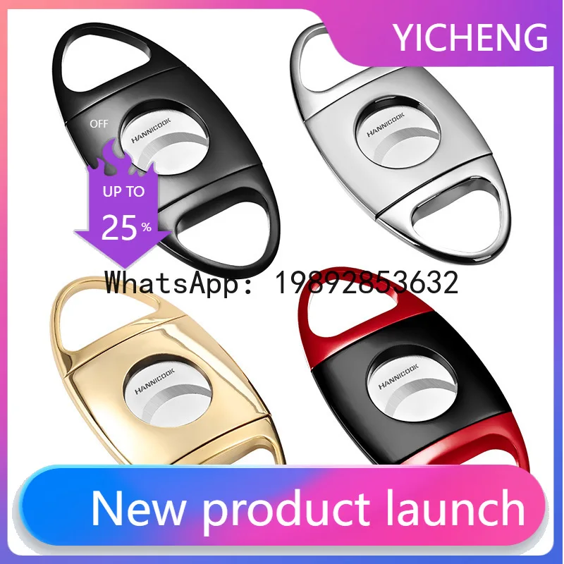 

Yhg cigar cutter - stainless steel cigar scissors, sharp and smooth cutting edge, cuban cigar accessories