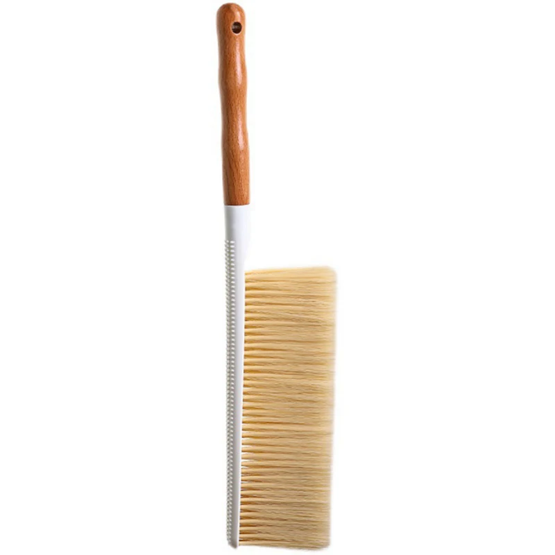 Light Luxury Beech Wood Dust Brush Household Soft Bristle Brush Sofa Carpet Long Handle Dust Removal Brush Bed Sweeping Brush