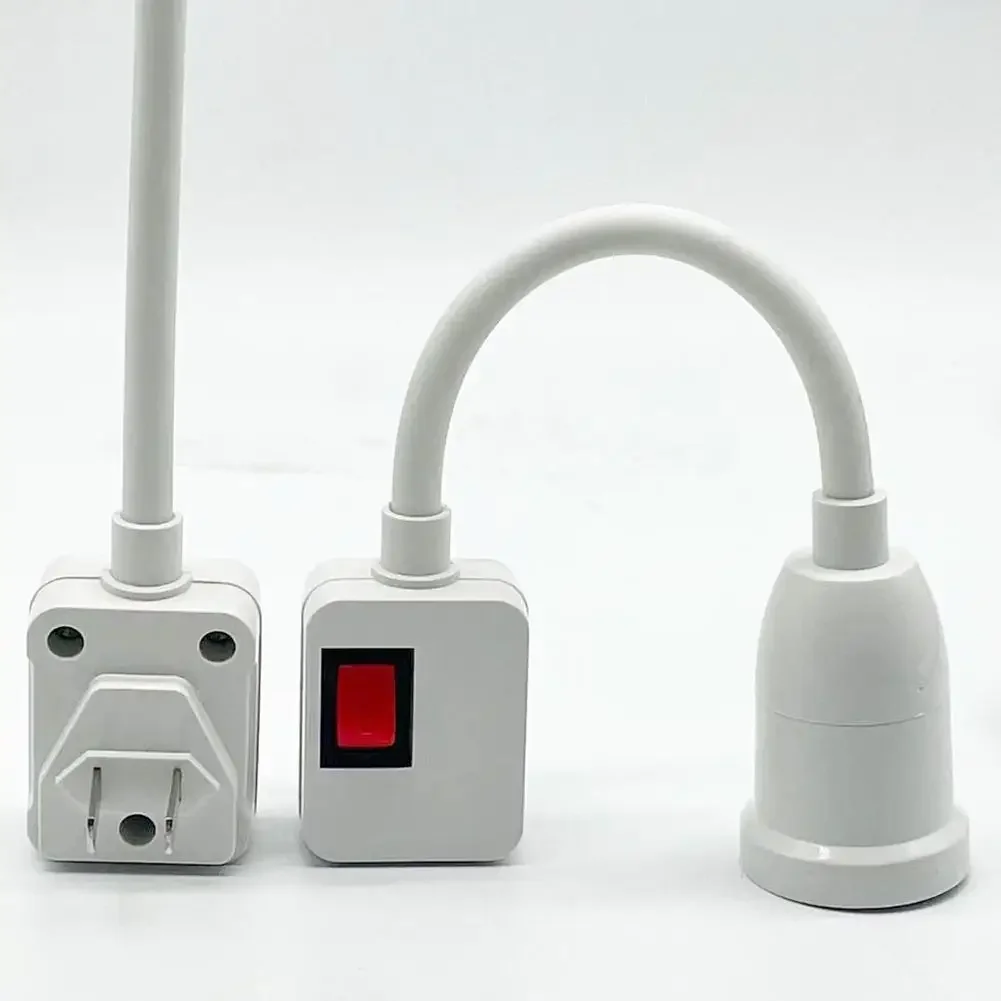 Stainless Steel E27 Lamp Base Flexible Bend Mobile Test Light Socket Light Adapter Plug Switch Wholesale