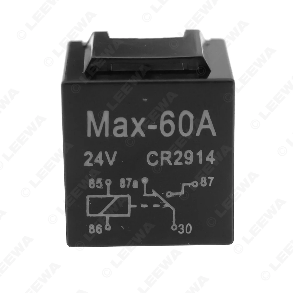 LEEWA DC24V MAX 60A 5pins 2-Channel High Power Switch Car Auto Relay Type For Voltage/Signal Switching Car Relays #CA2813